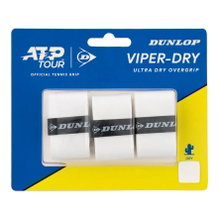 Dunlop Overgrip Viper Dry 0.6mm (ultra suchy i trwały) biały - 3 sztuki